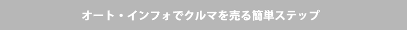 オート・インフォでクルマを買う簡単ステップ